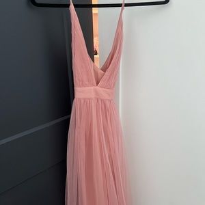 Pink flowy dress